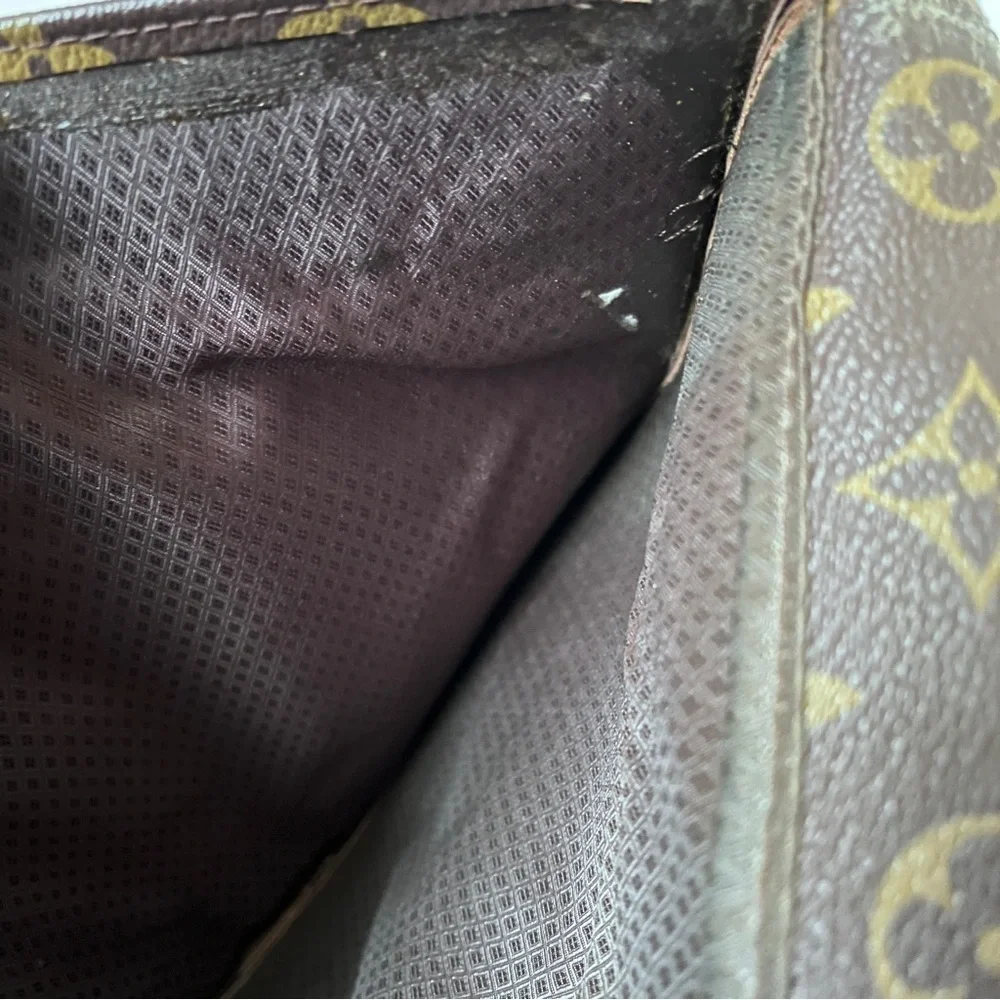 Louis Vuitton Vintage 80s Monogram Document Folding Laptop Portfolio Clutch